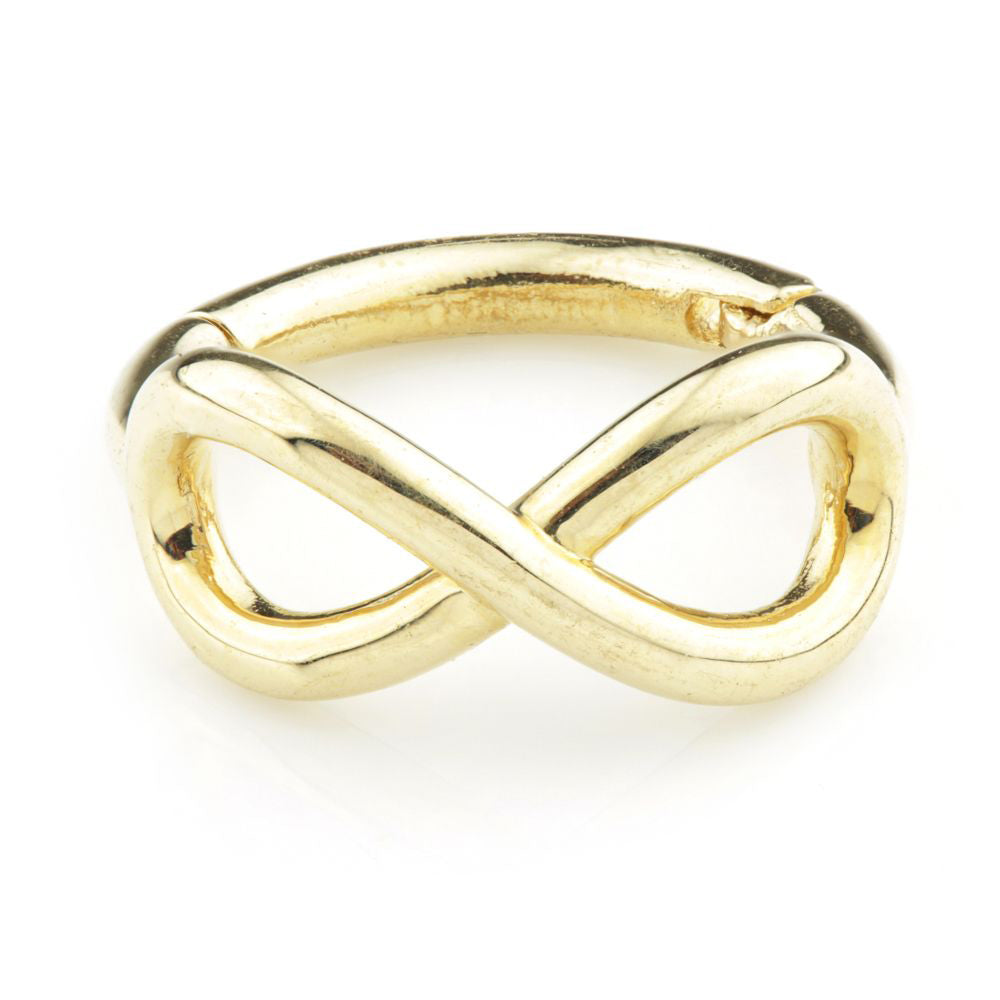 9ct Gold Infinity Hinge Ring