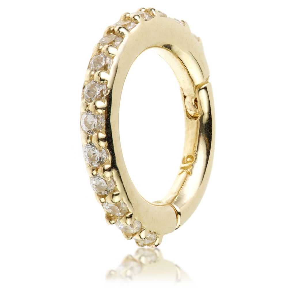 9ct Gold Pavé Gem Eternity Ring