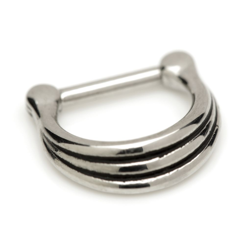 Surgical Steel Graduated Band Septum/Helix Ring
