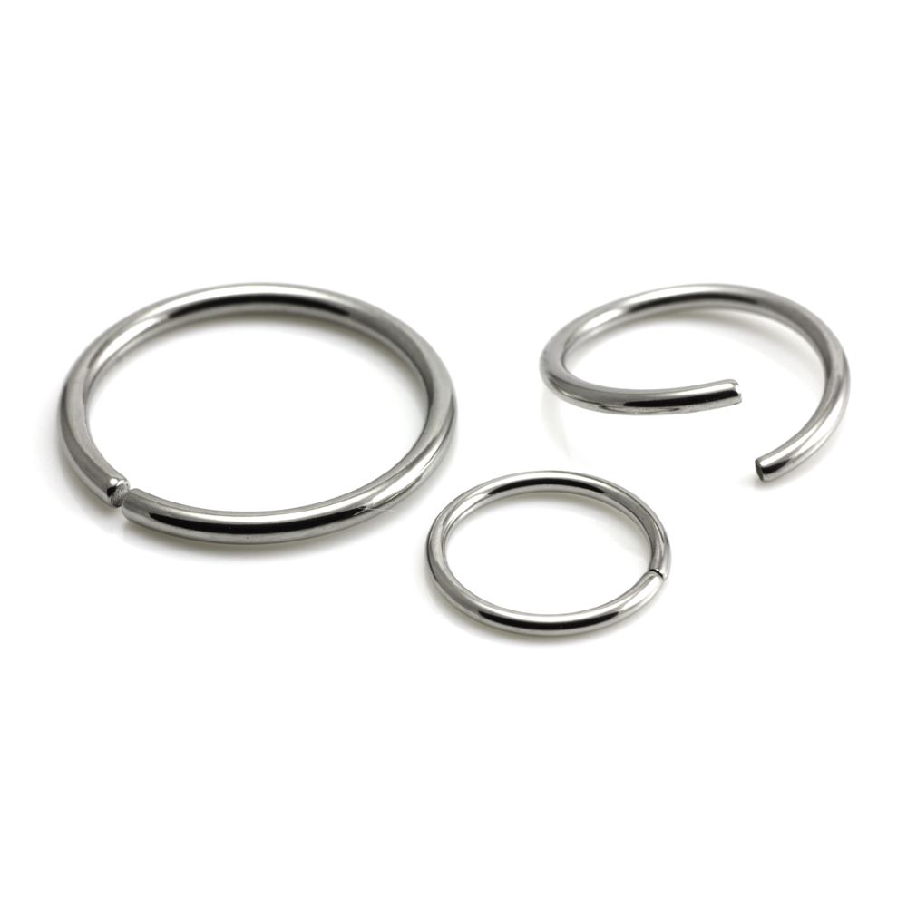 Surgical Rings Surgical Steel Seamless Rings - Silver Lining