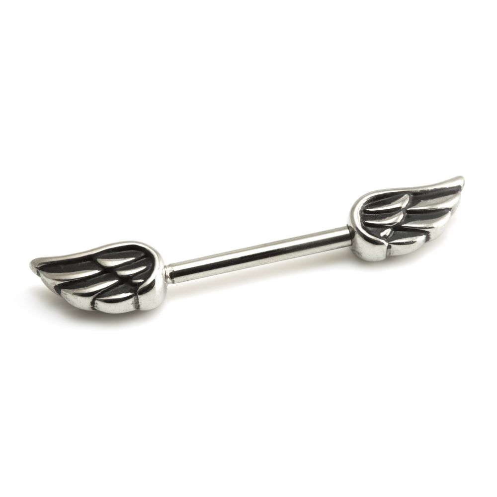 Surgical Steel Wings 1.6mm Nipple Bar