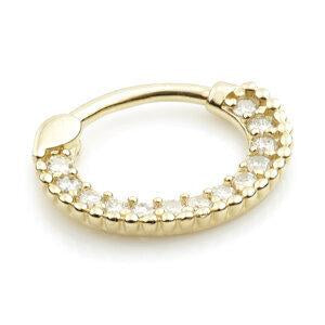 14ct Gold Pavé Gems Ring