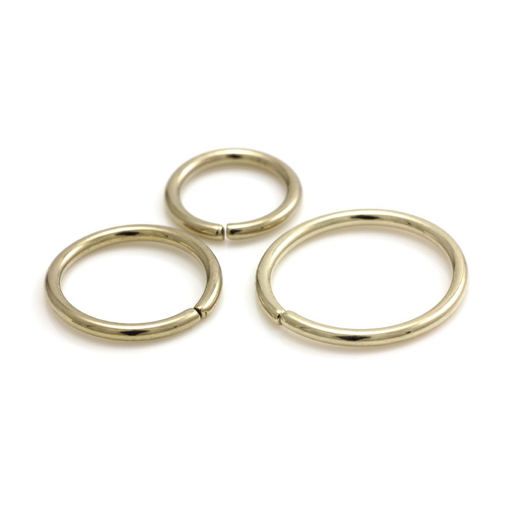 Zircon Gold Seamless Steel Rings